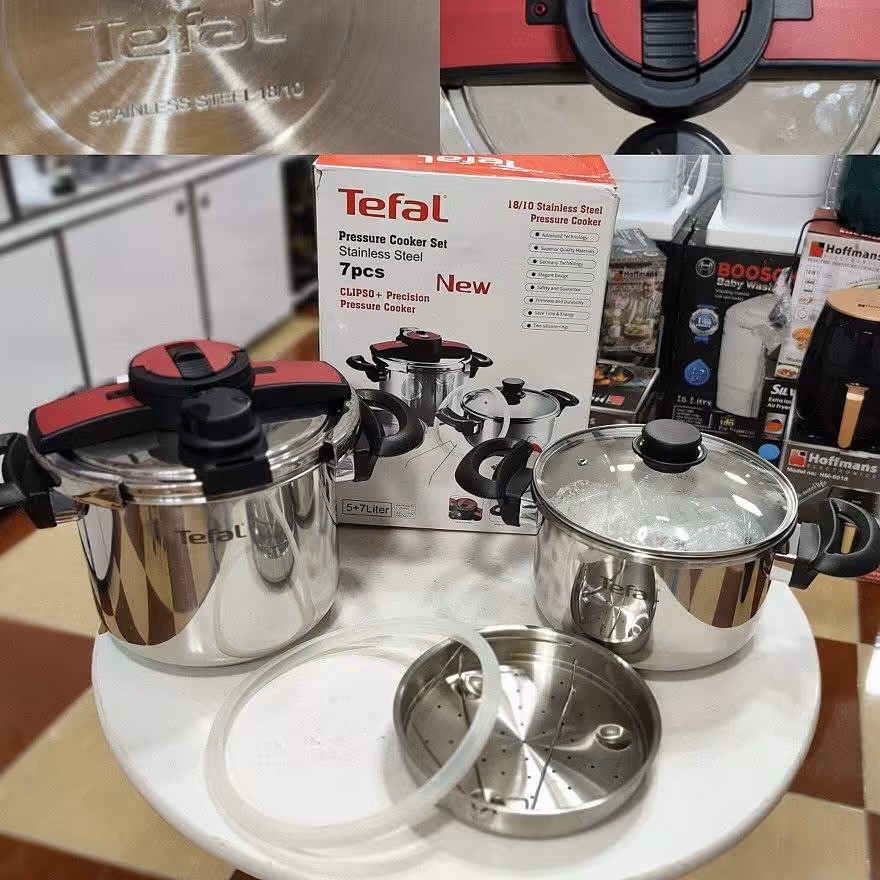 زودپز دوقلو رو گازی Tefal