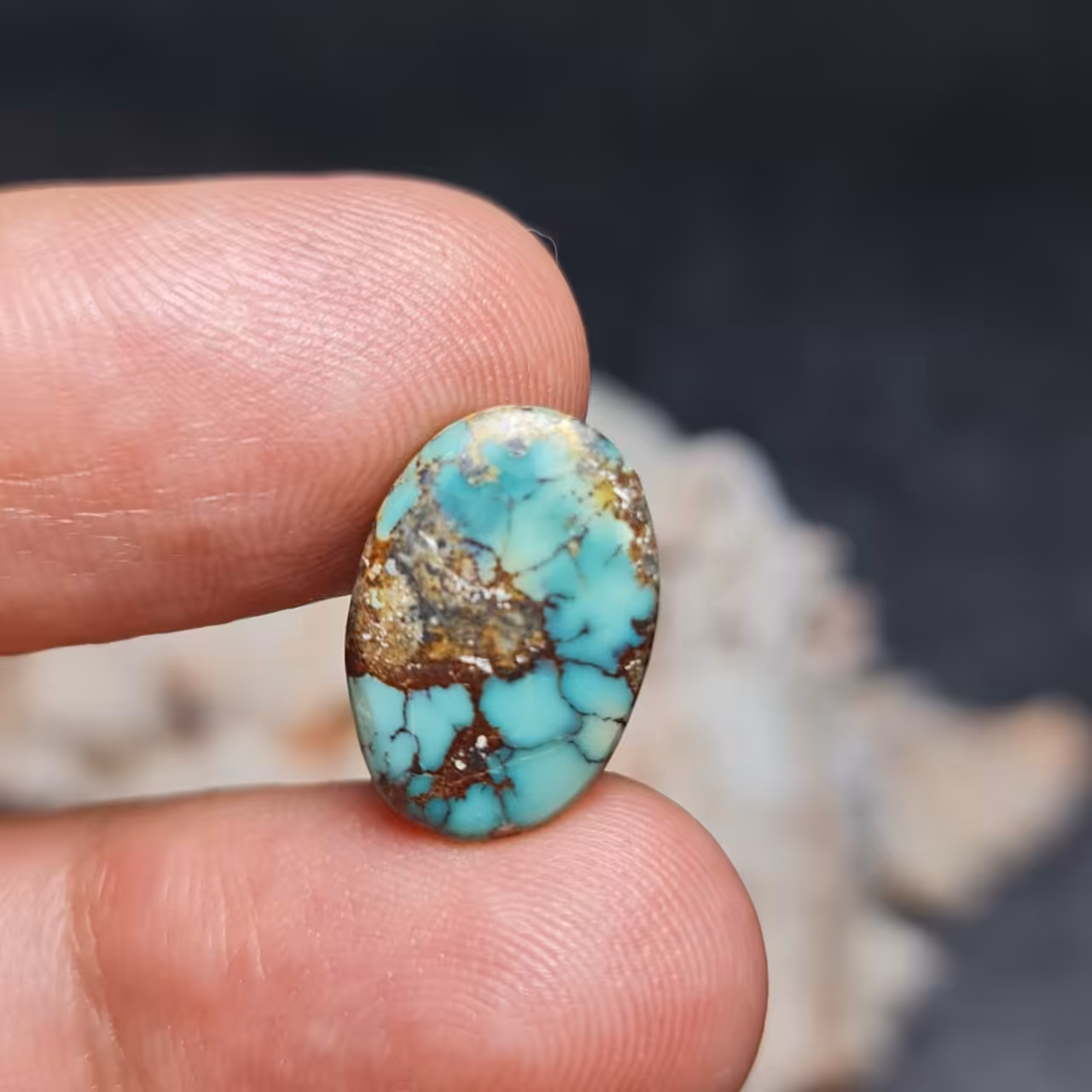  نگین فوق العاده زیبای سنگ فیروزه اصل نیشابور صد درصد طبیعی بدون احیا
کد 27962