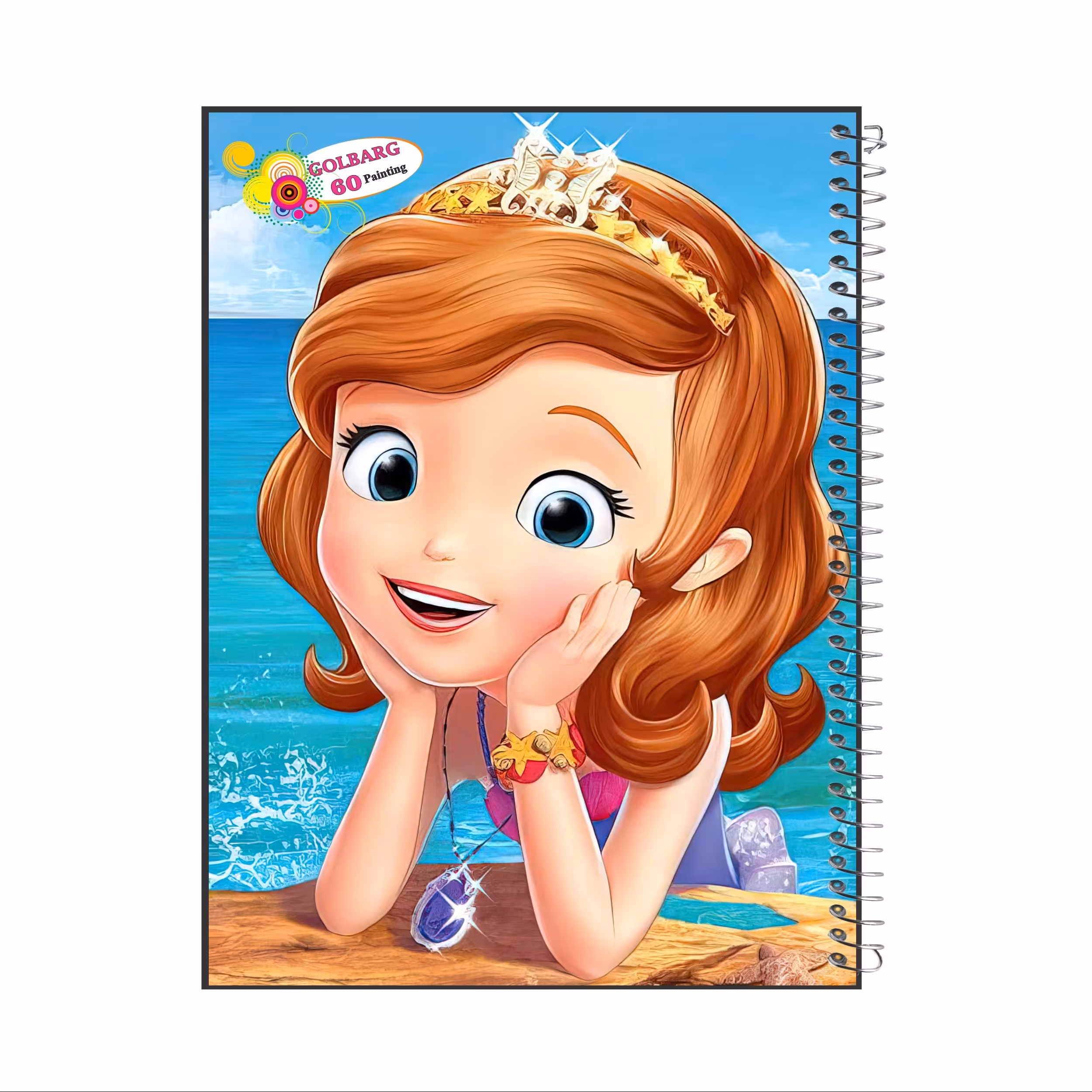 دفتر نقاشی 60 برگ گلبرگ طرح سوفیا کد 138