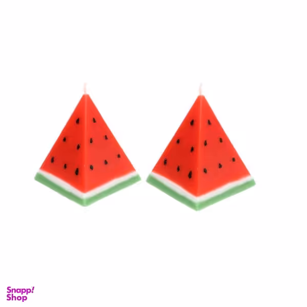 شمع مدل Ogps طرح هندوانه شب یلدا بسته دو عددی