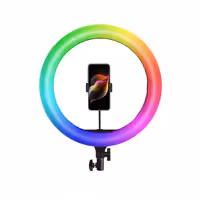 رينگ لايت RGB مدل MJ36 (سایز 14 اینچ)   سه‌پایه