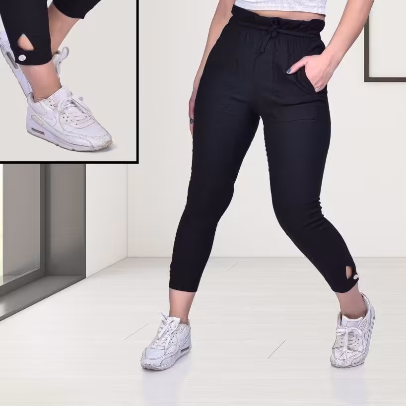 شلوار مام کتان