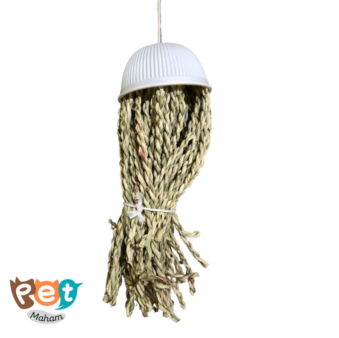 اسباب بازی پرنده مدل اسباب بازی حصیری جویدنی پرنده سایز خیلی بزرگ