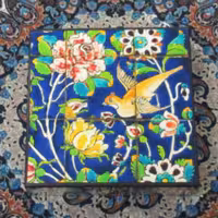 جعبه دمنوش سنتی ضد آب مربعی 25در25 طرح 4