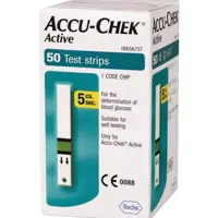 نوار تست قند خون اکوچک  آکیوچک اکتیو بسته 50عددی Accu-chek Active
