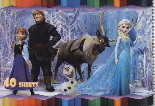 دفتر نقاشی فروزن (کد1017)،(سیمی)