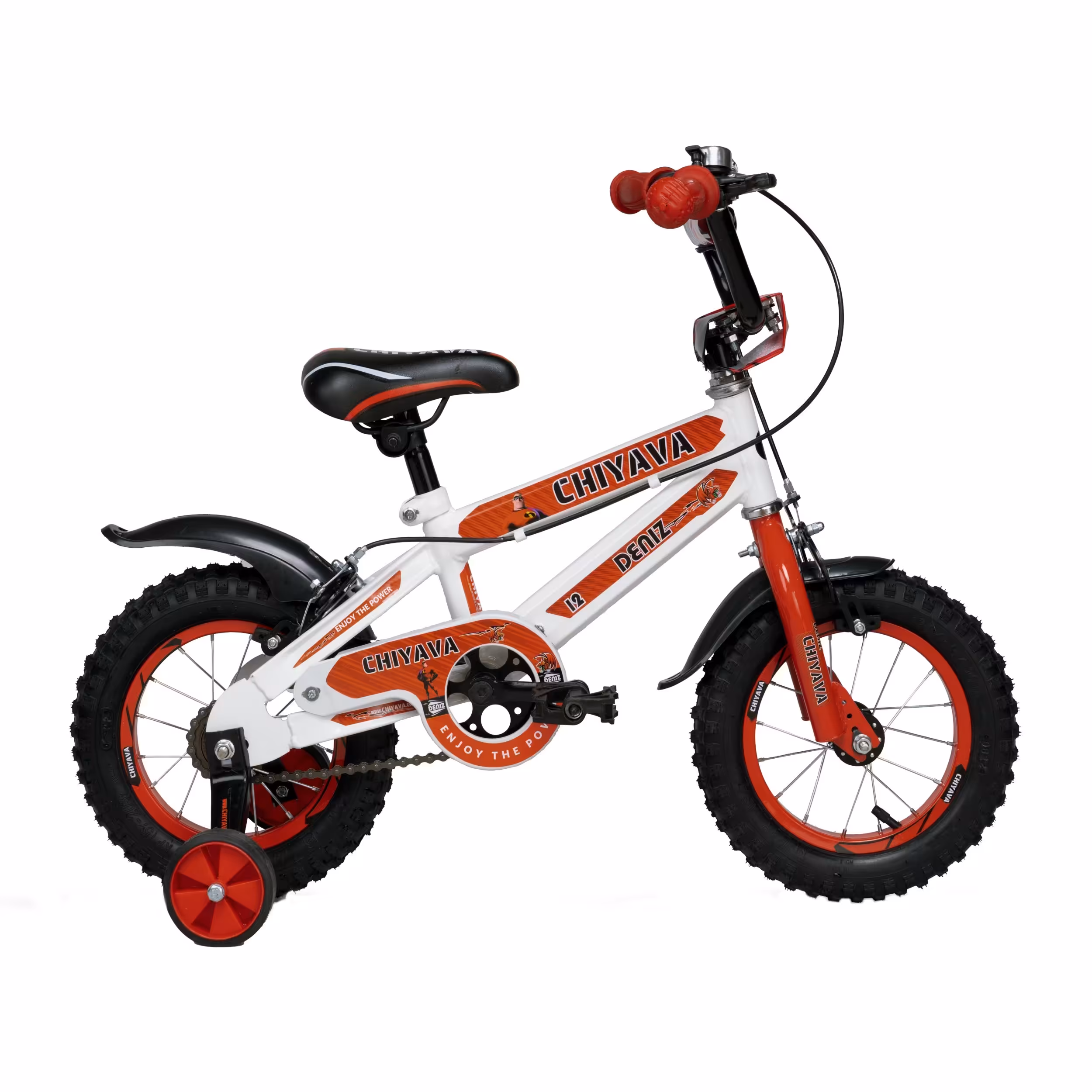 دوچرخه چیاوا مدل دنیز سایز 12 سفید قرمز