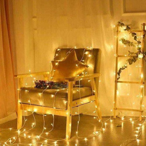 ریسه نوری 10 متری  رنگ آفتابی
