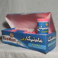 مام پودری نیکا ادکلنی رایحه خنک(آبی) بسته 10 تایی 