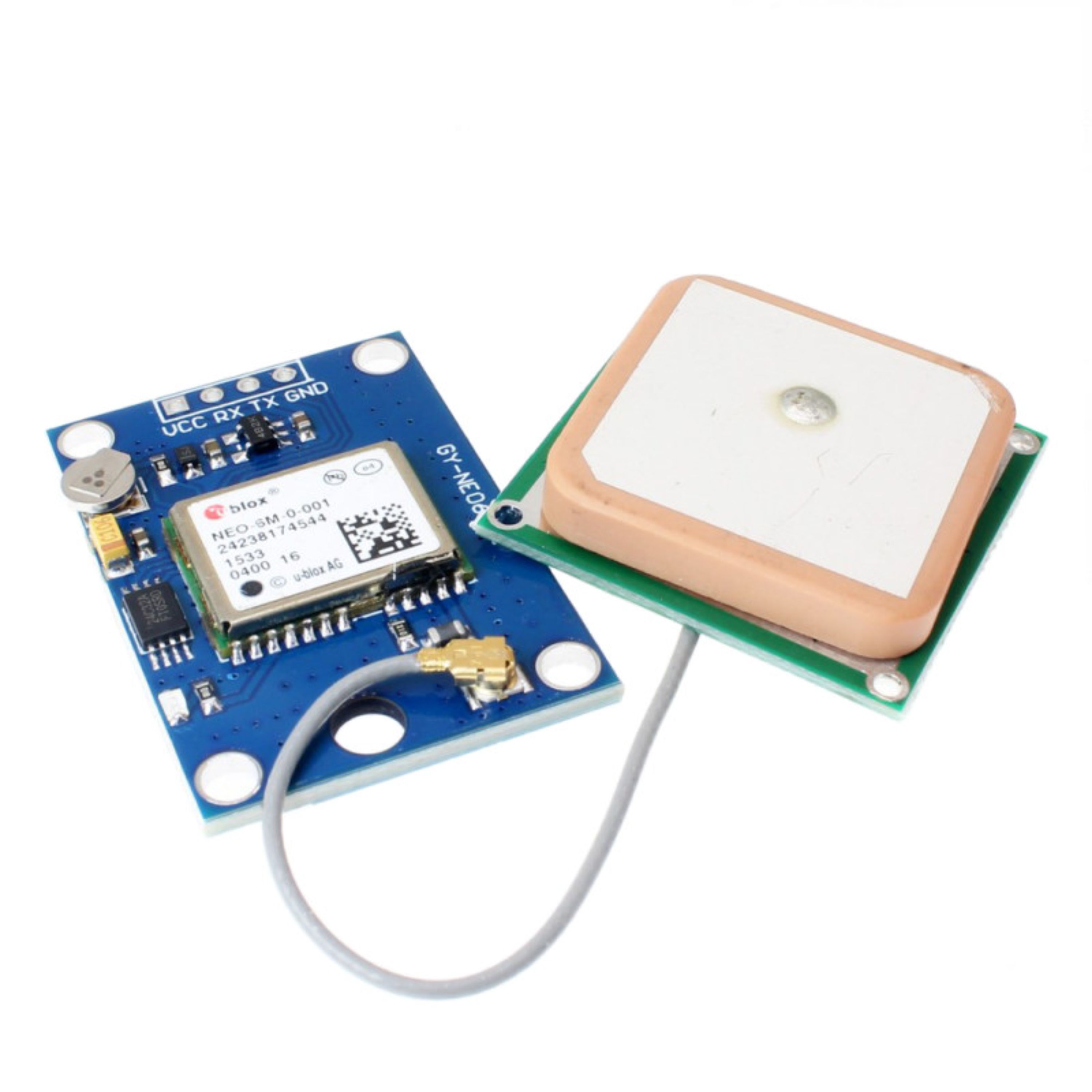 ماژول جی پی اس مدل neo 6m همراه آنتن - مناسب برای آردوینو و رزبری - GPS module