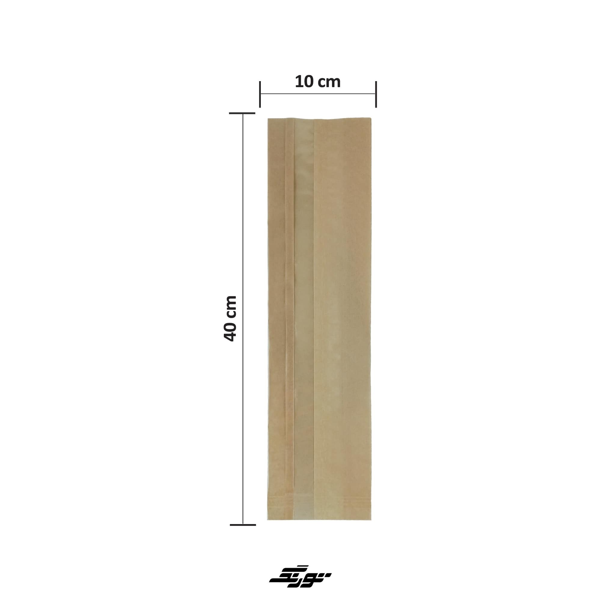 پاکت کرافت پنجره دار 40x10 بسته یک کیلویی