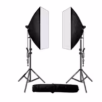 کیت دوتایی سافت باکس LV460 سایز50 در 70 برند لایف (شدت نور متغیر)