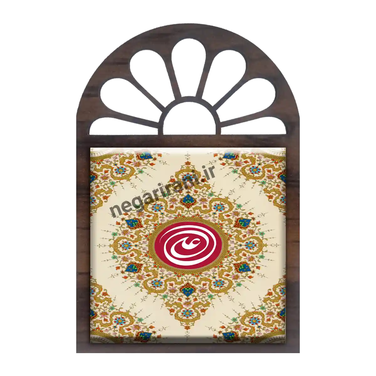 تندیس کاشی پنجره ای علی مدل 2D 236