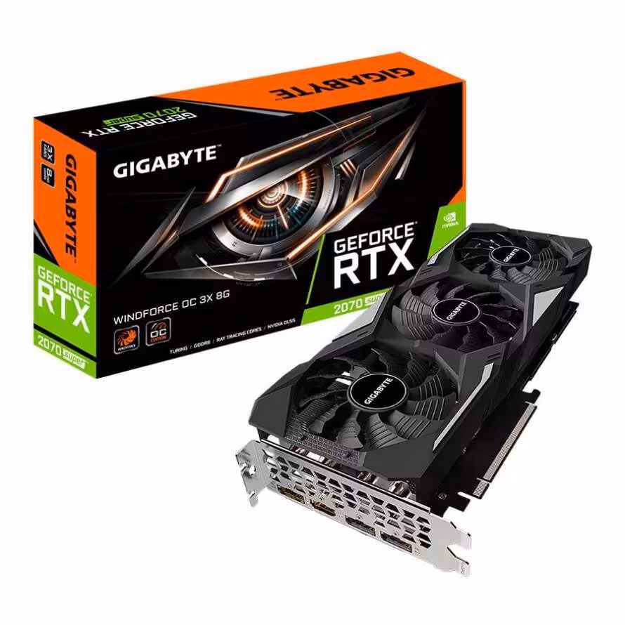 کارت گرافیک گیگابایت RTX 2070 SUPER WF 3X OC