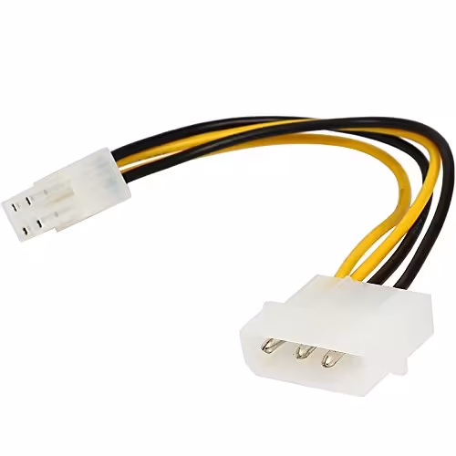 کابل تبدیل برق مولکس به 4 پین (Ide Molex To Motherboard 4-Pin)