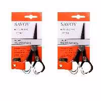 قیچی اصلاح مو و مصارف خانگی ساووی بسته 2 عددی