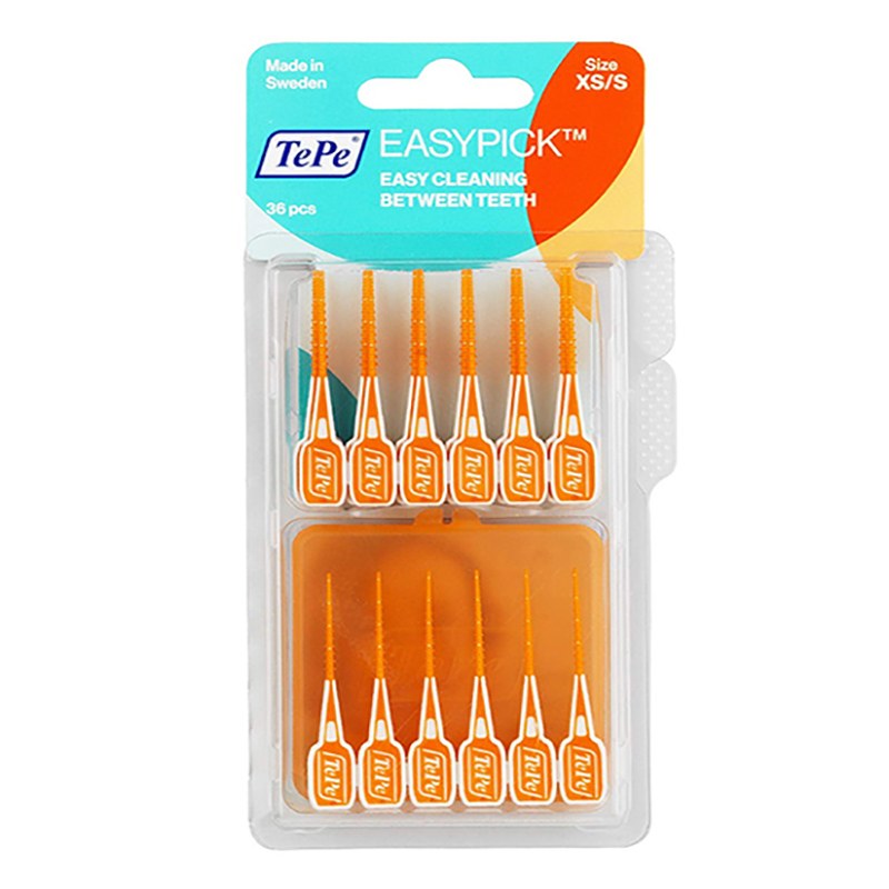 مسواک بین دندانی ته په مدل EasyPick سایز XSتاS بسته 36 عددی