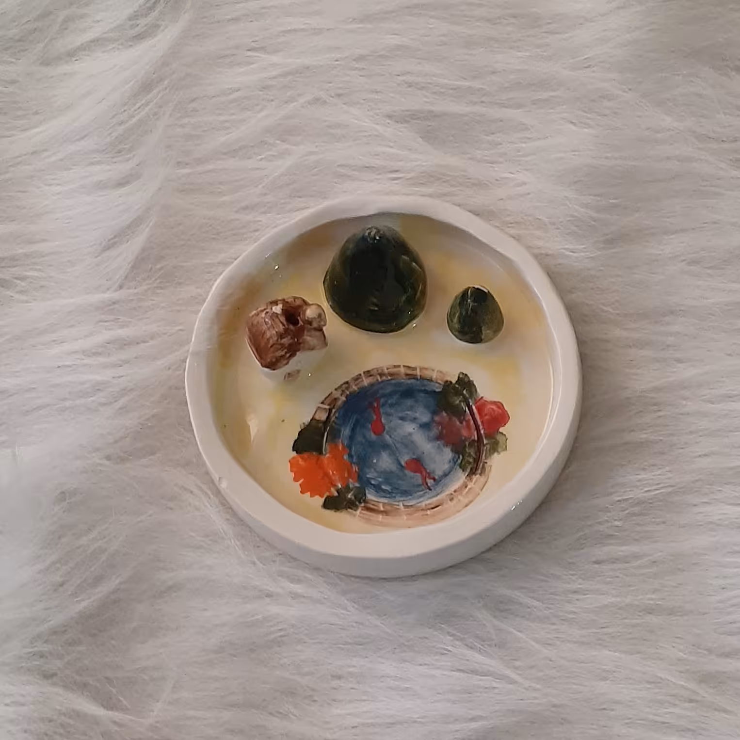 جا عودی سرامیکی مدل حوض و کلبه