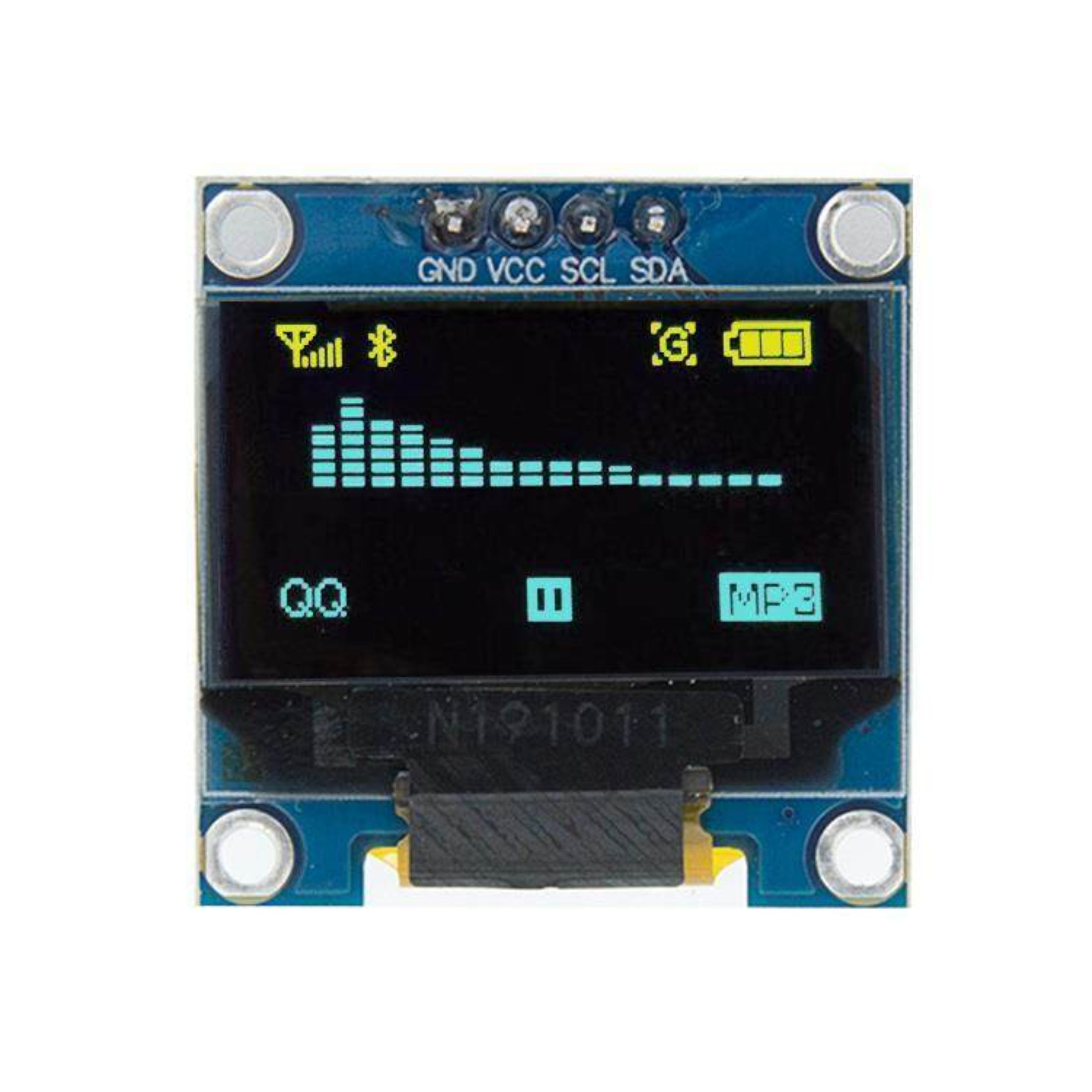 ماژول نمایشگر OLED 096 اینچ I2C - رنگ زرد و آبی - مناسب آردوینو رزبری Nodemcu