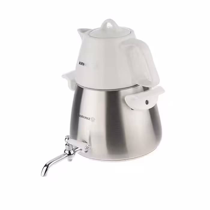 کتری و قوری شیردار کرکماز مدل Esta Titanium کد A041 طرح ساده