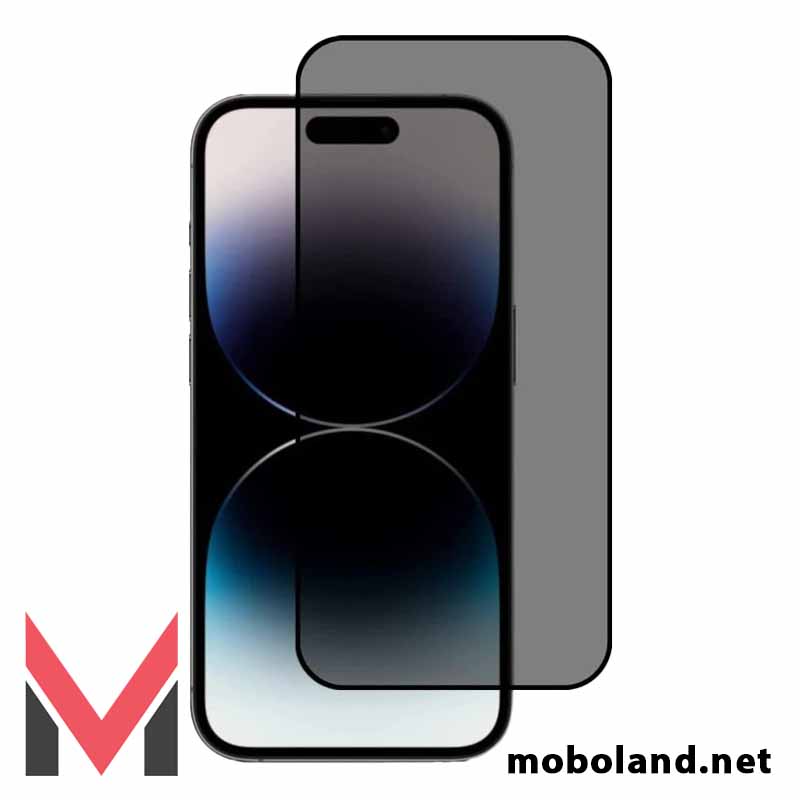 قیمت گلس تمام صفحه پرایوسی اپل آیفون iPhone 14 Pro - موبولند