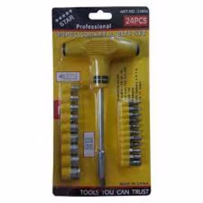 پک بیست و چهار پارچه بکس و پیچ گوشتی