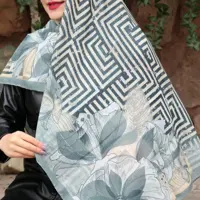 روسری نخی دور دوخت برند mz