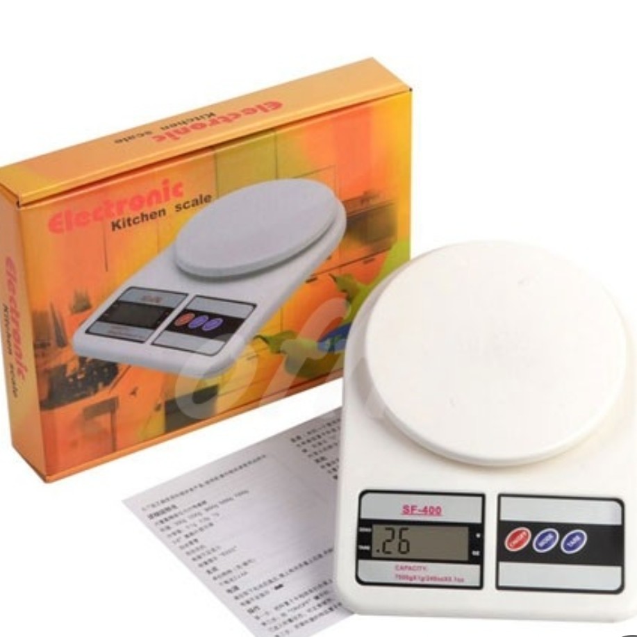 ترازو آشپز خانه S400 اصل پک 4 عددی (ارسال و باطری رایگان)