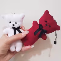 عروسک آویز خرس تدی               آویز سرکلیدی جاسوییچی جاسویچی جاسوئیچی