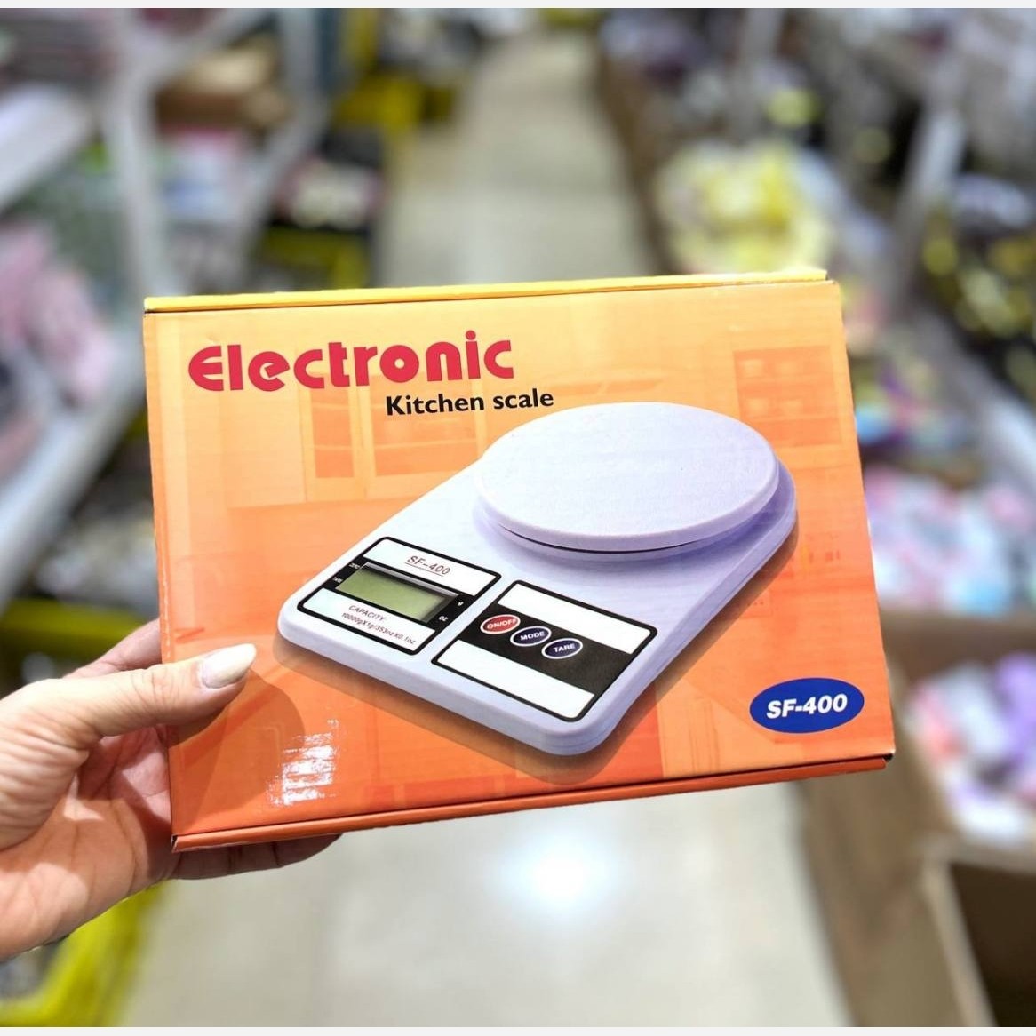 ترازو آشپزخانه جعبه زرد ، خارجی اصلی sf400