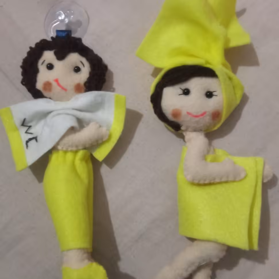 نشانگرعروسک آویز سرویس حمام و دستشویی 
