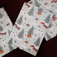 دفتر فانتزی طرح کاج و سنجاب