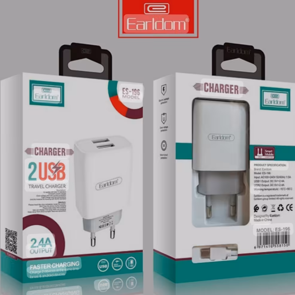 شارژر  Earldom 2.4A 