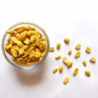 مغز بادام زمینی برشته بدون پوست (200 گرم)