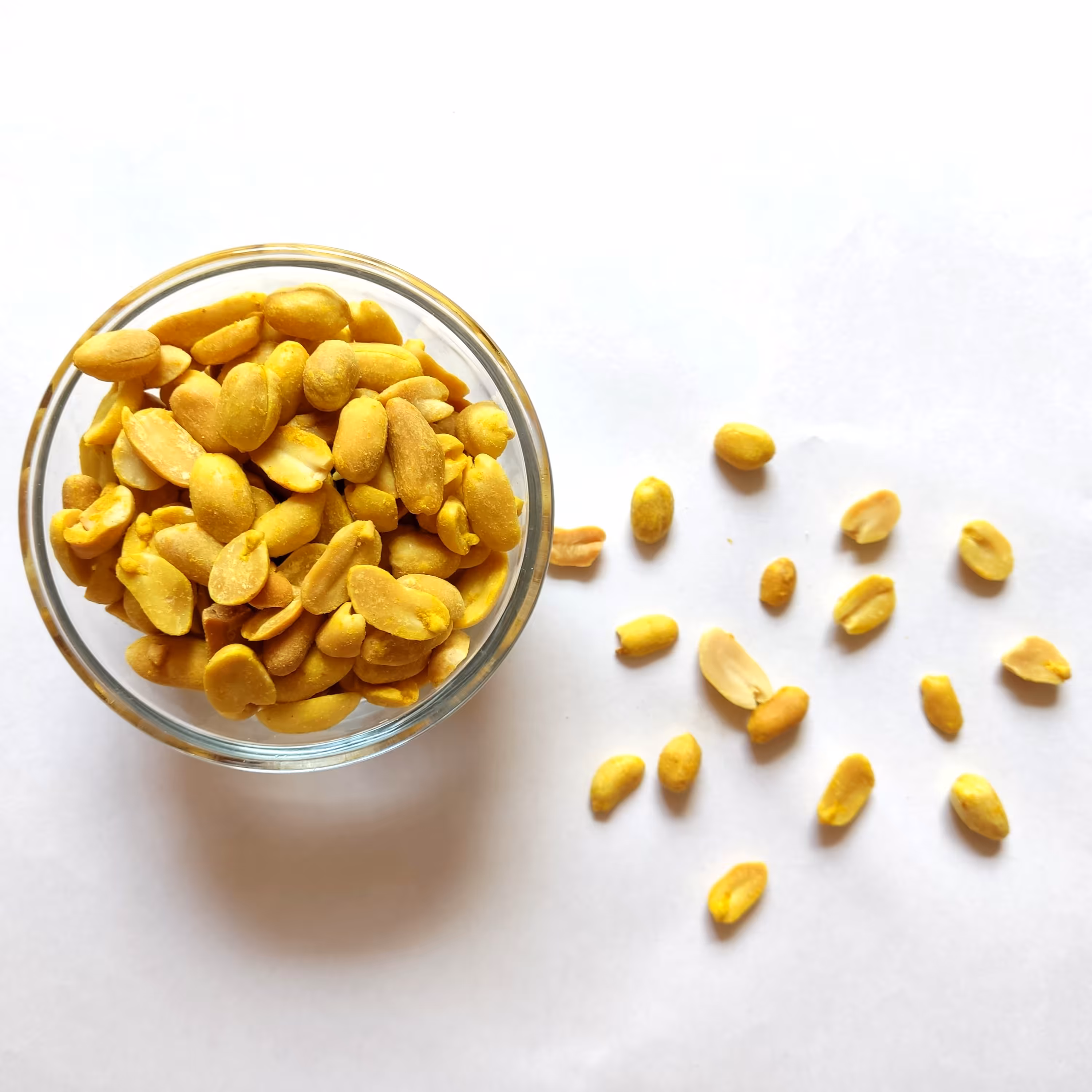 مغز بادام زمینی برشته بدون پوست (200 گرم)