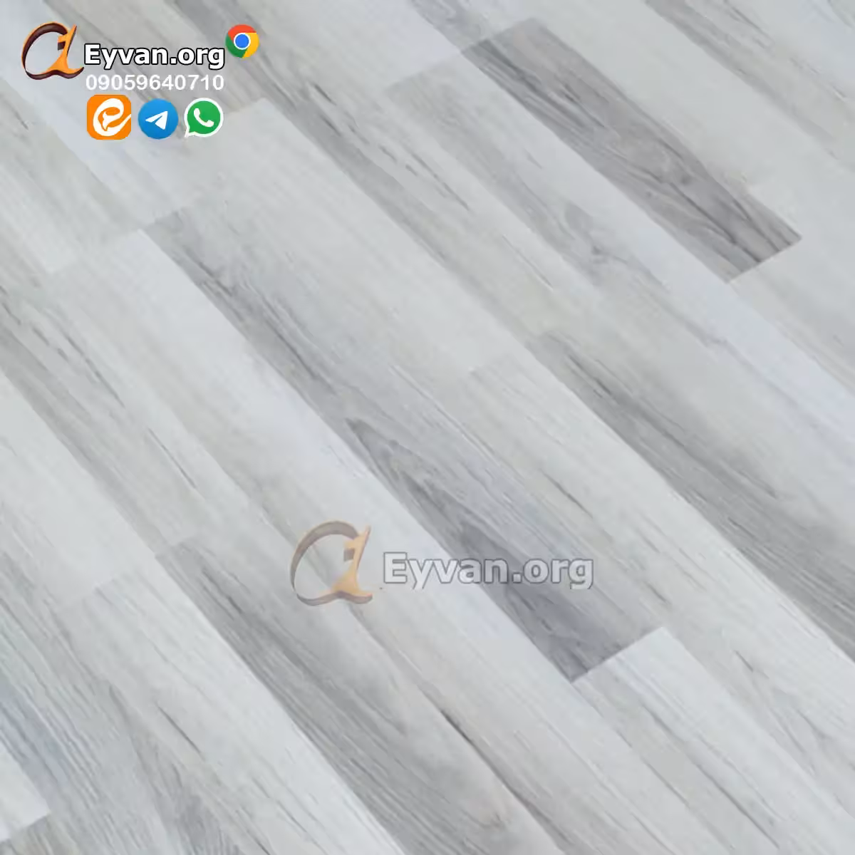 پارکت لمینت طرج چوب خاکستری روشن کد 745