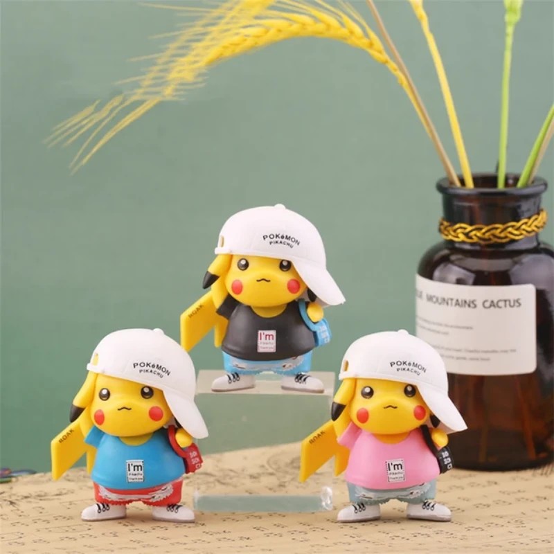 فیگور پیکاچو بسته 3 عددی Pikachu Action Figure Pokemon
