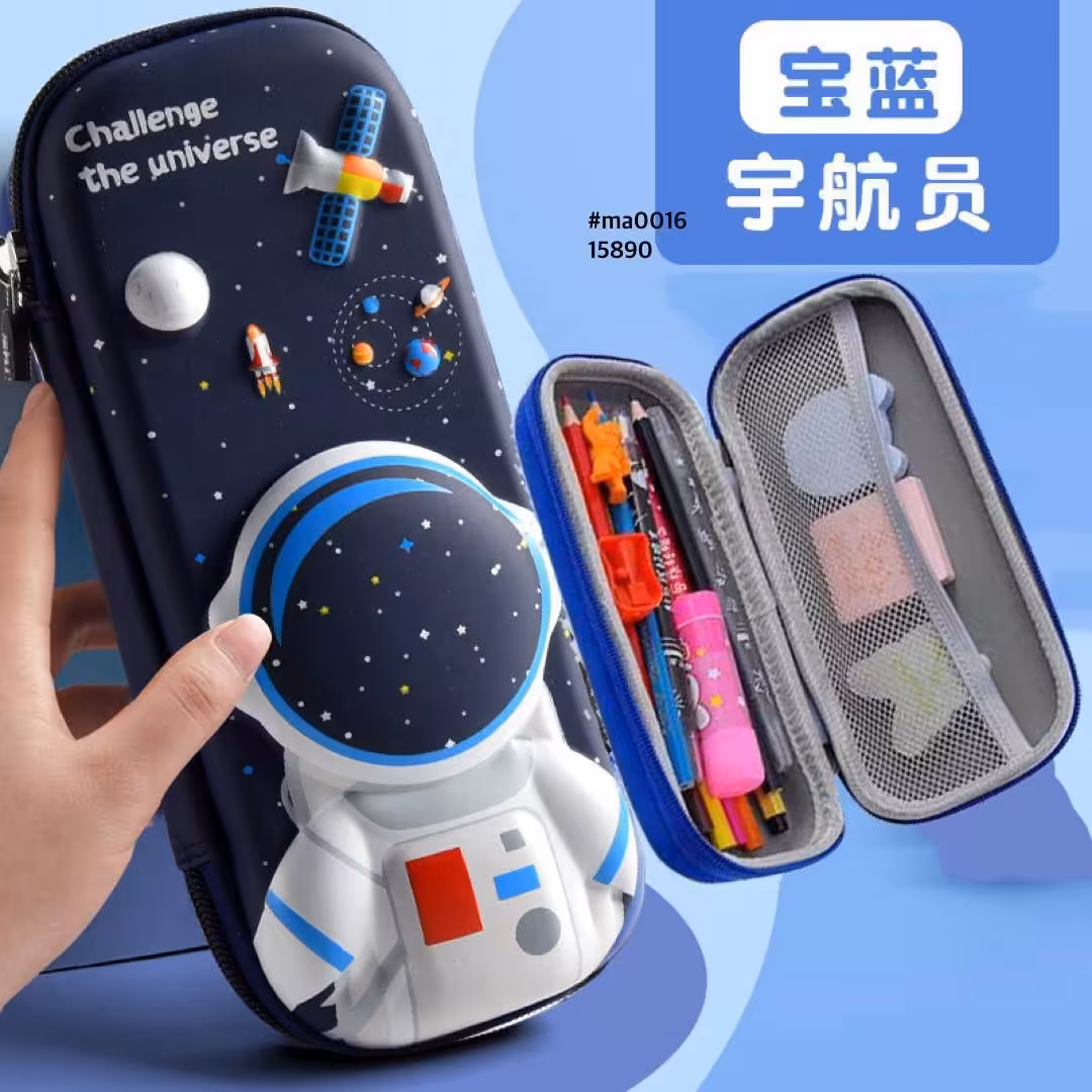 جامدادی وارداتی سه بعدی کیفیت عالی اصل و خاص تک زیپ ضد ضربه 3 طرح جذاب و خوشگل 