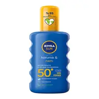 اسپری ضد آفتاب نیوآ SPF 50 مدل Koruma ve Nem ‌مناسب انواع پوست‌ حجم 200 میلی لیتر
