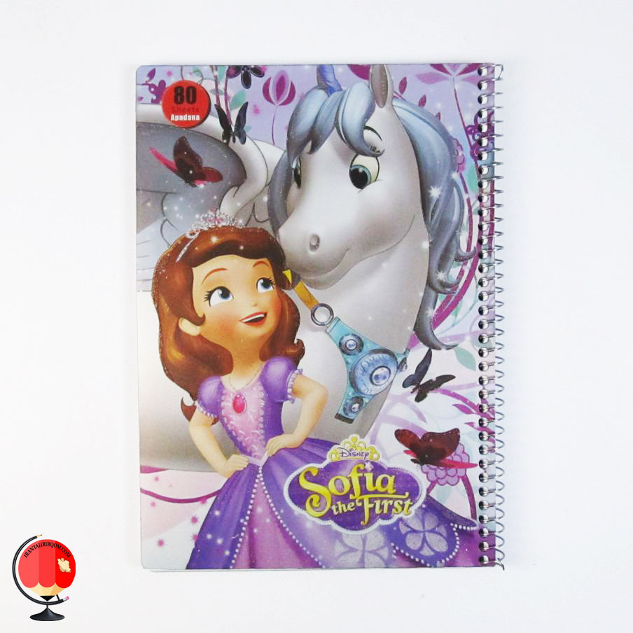 دفتر مشق 80 برگ سیمی طرح سوفیا آپادانا