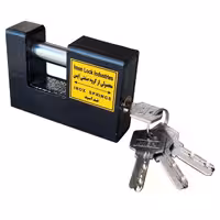 قفل کتابی ایمن ضد اسید سایز 90 Imen ضد برش همراه با گارد و محافظ فولادی ( ارسال از ابزار حسین)