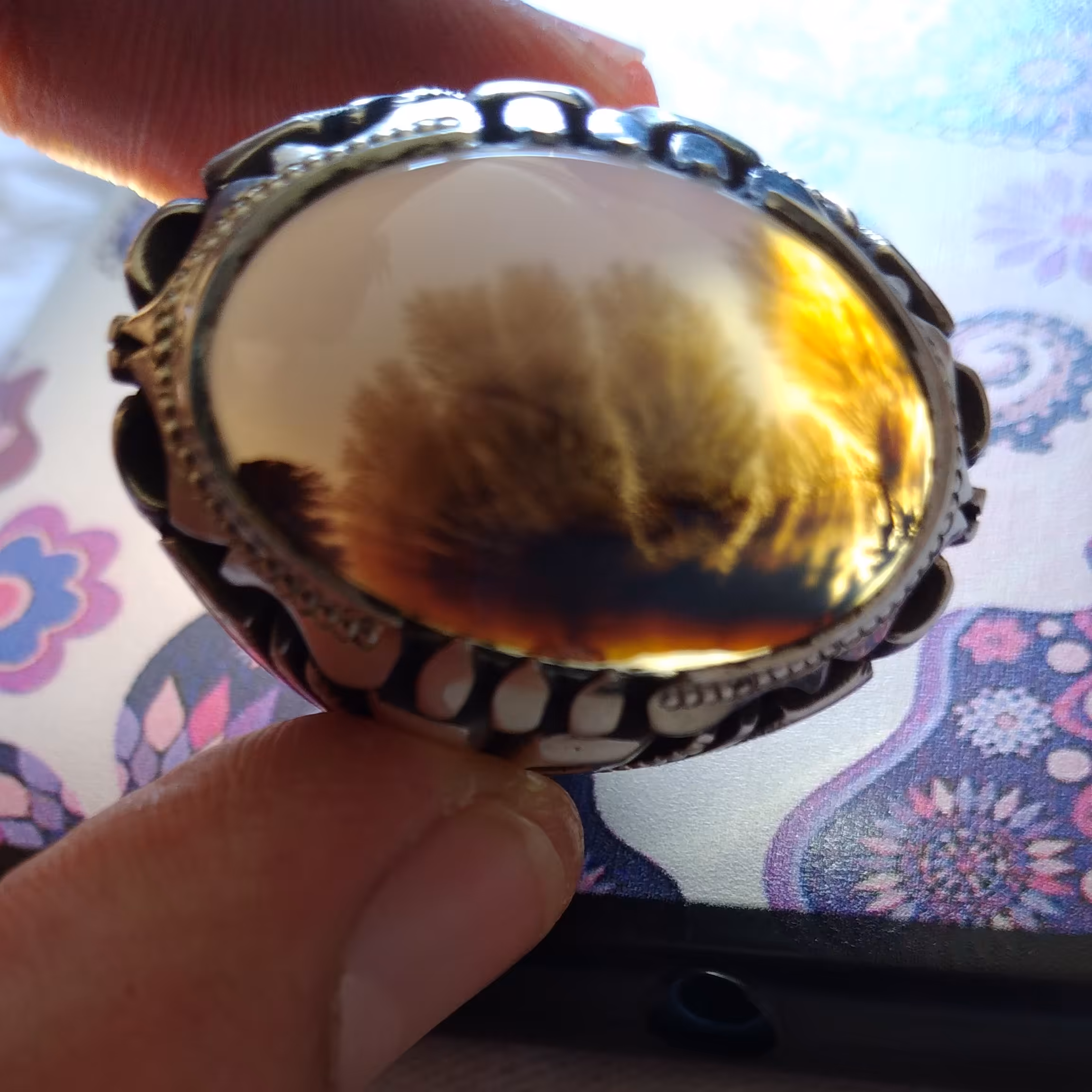 انگشتر شجر عقیق 