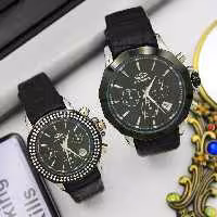 ساعت مچی ست زنانه و مردانه الگانس-بندچرم3عقربه فعال کرنوگراف مدل88348m