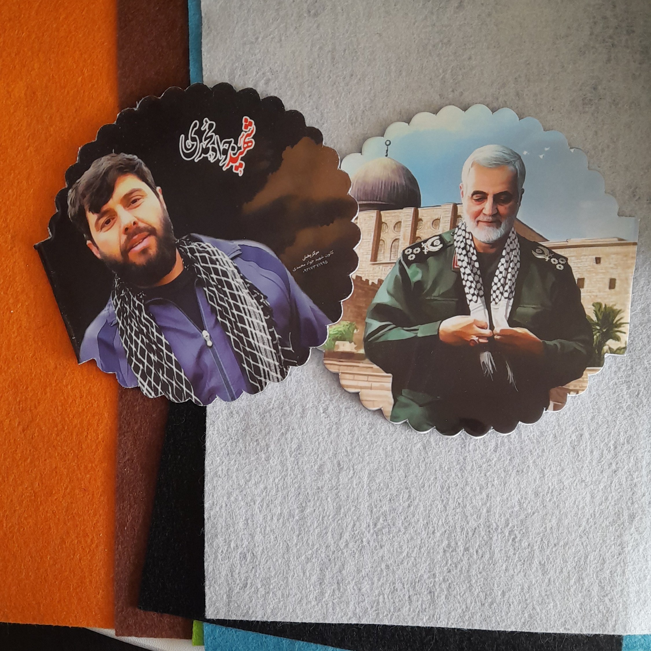 دفترچه نقاشی طرح حاج قاسم وشهیدجوادمحمدی