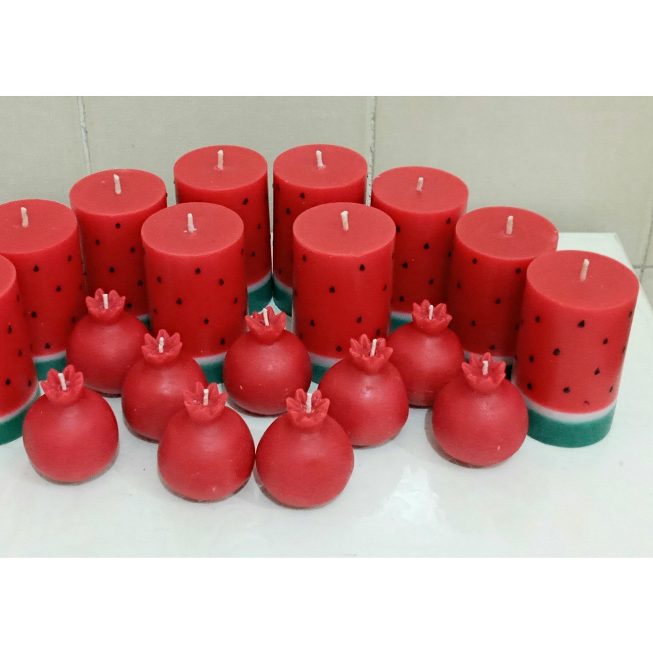 شمع یلدایی انار و هندوانه