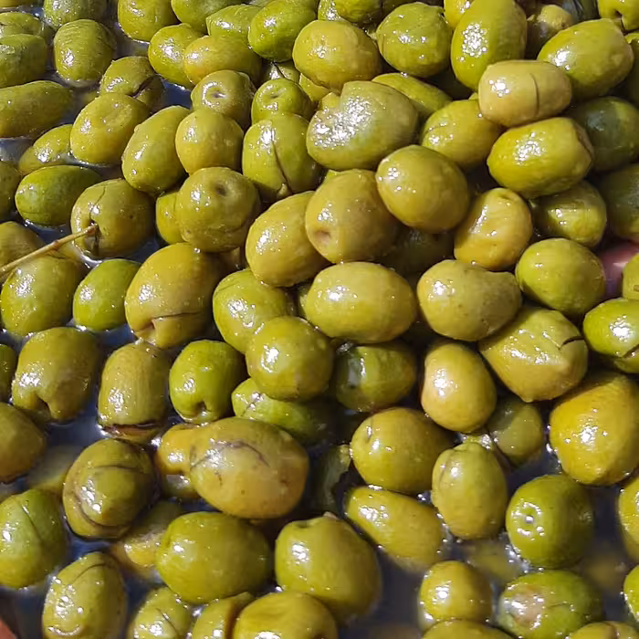 زیتون شکسته شور  در بسته های  1 کیلویی