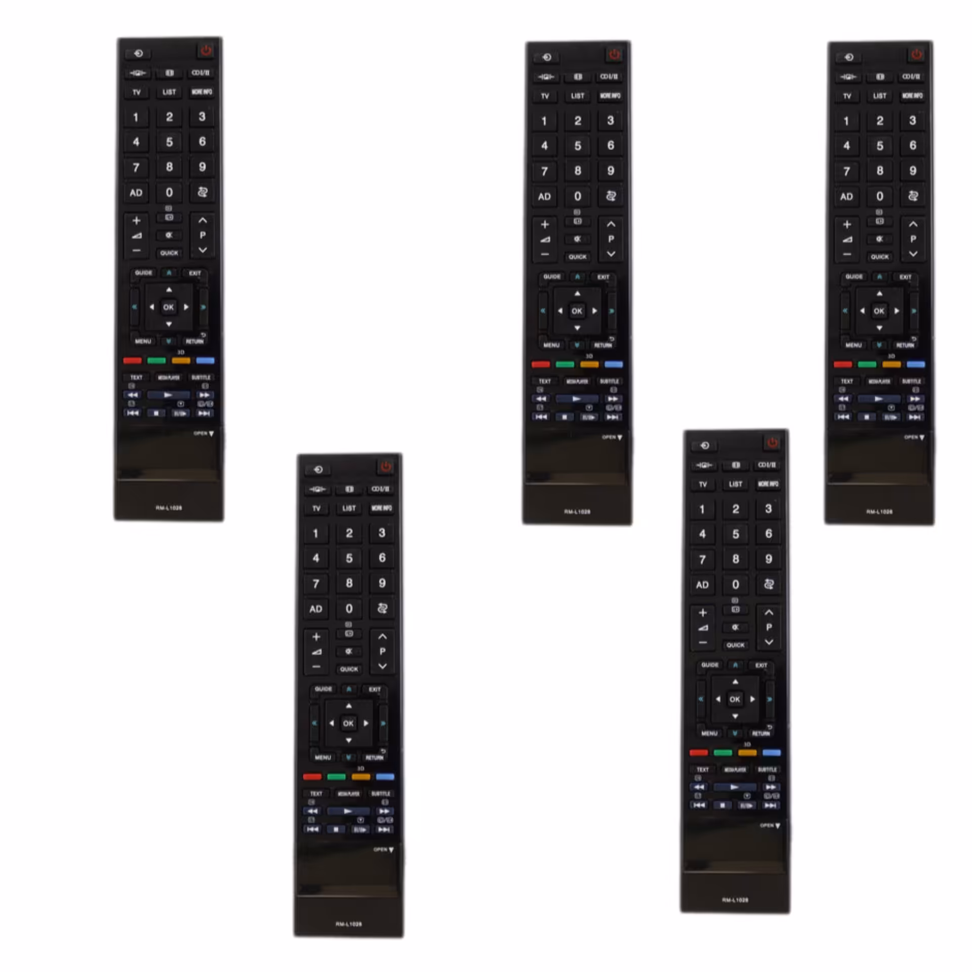 کنترل  ال ای دی توشیبا اورجینال
مدل 1028 بسته پنج عددی فروش عمده الکتوبکا 2963