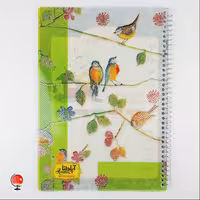 دفتر 50 برگ سیمی اپادانا  جلد طلقی طرح پرنده کد32125