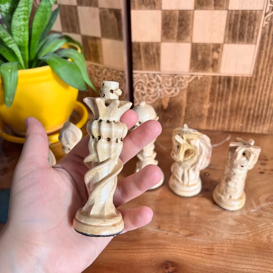 مهره شطرنج چوبی کد3