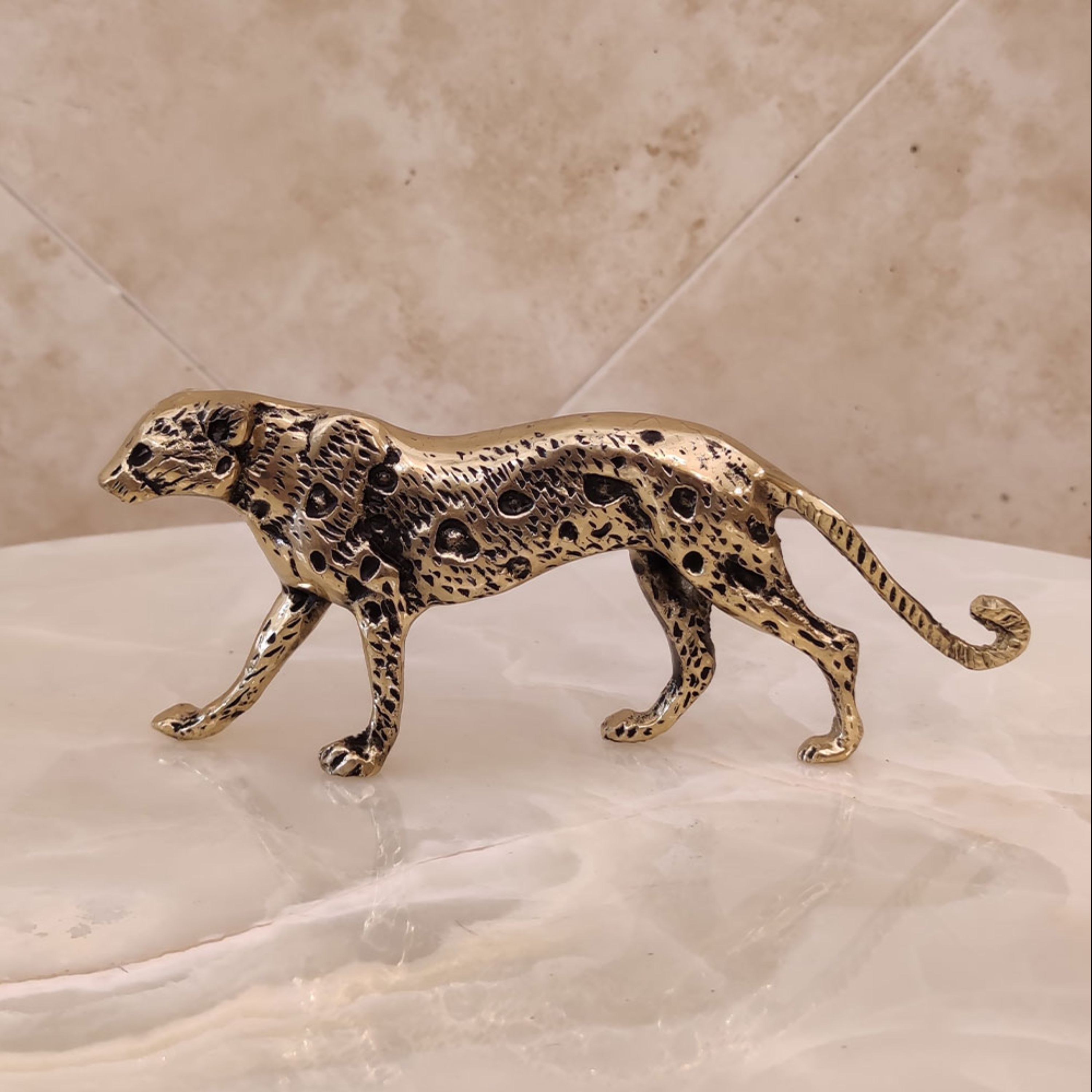 مجسمه برنزی یوزپلنگ کد 2213